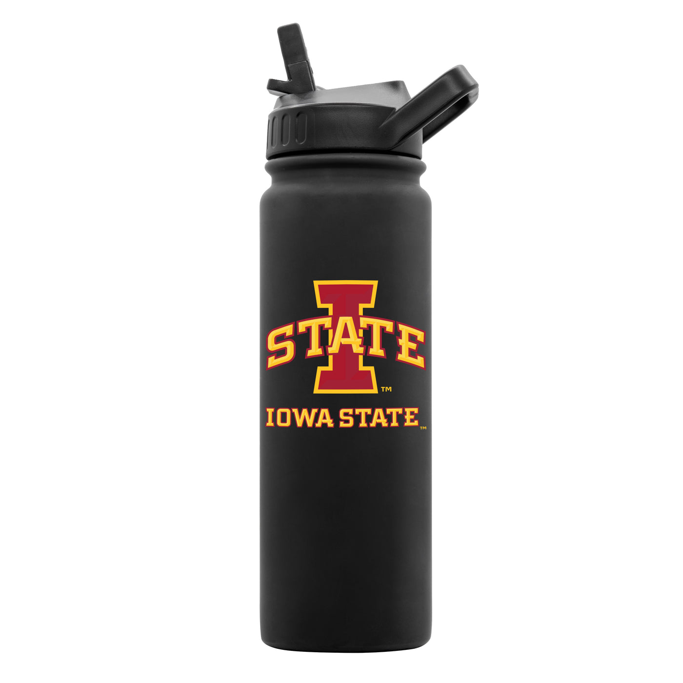 Iowa State 24oz Black Soft Touch Bottle