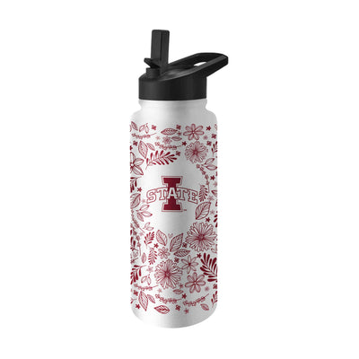 Iowa State Quencher Botanical Flip Top Water Bottle - Logo Brands