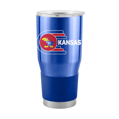 Kansas 30oz Whirl Stainless Steel Tumbler - Logo Brands