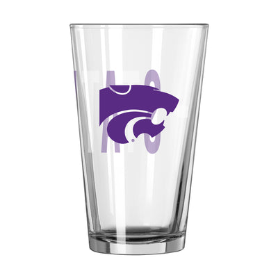 Kansas State 16oz Overtime Pint Glass - Logo Brands