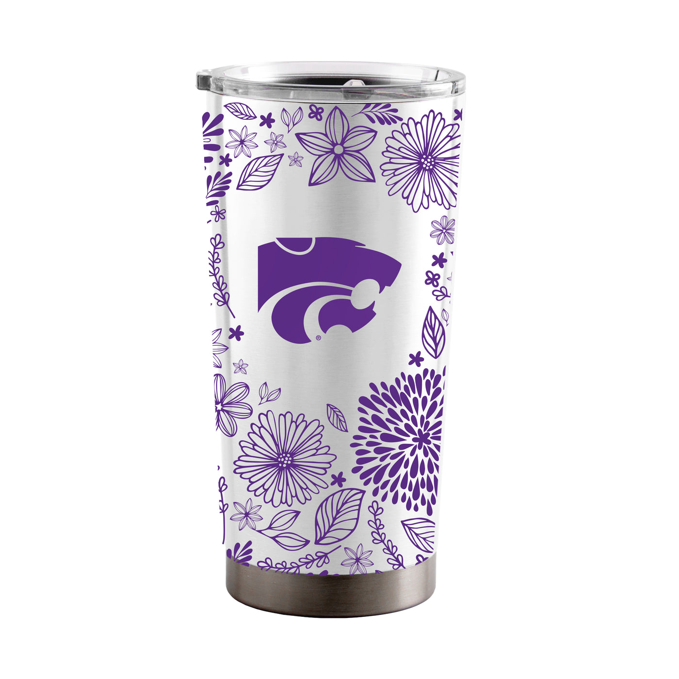 Kansas State 20oz Botanical Stainless Steel Tumbler - Logo Brands