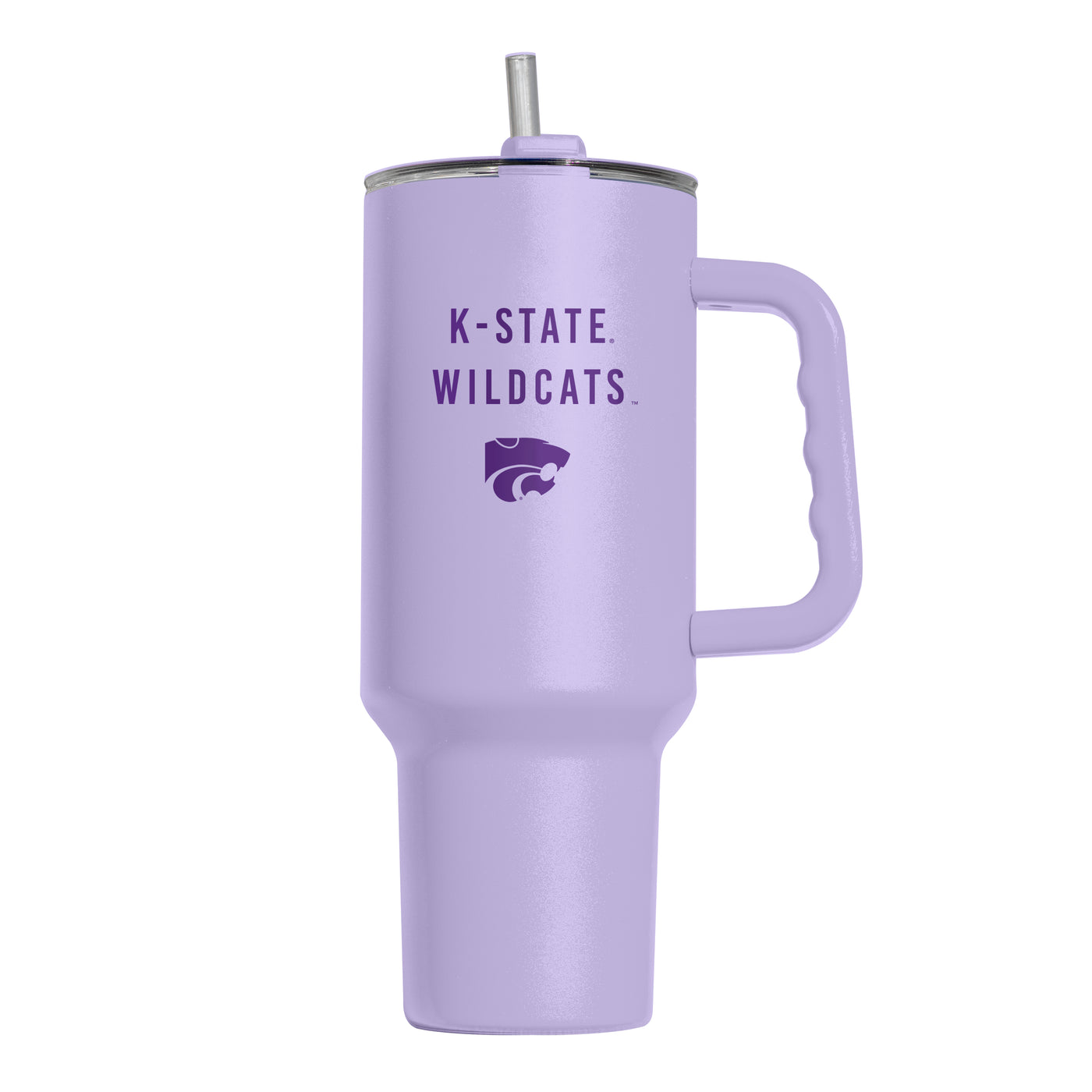 Kansas State 40oz Tonal Lavender Powder Coat Tumbler - Logo Brands