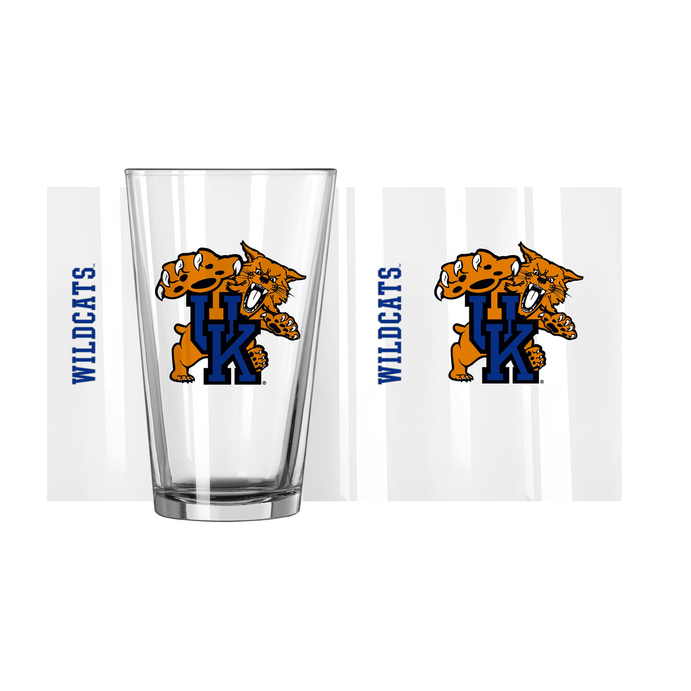 Kentucky Wildcat Logo 16oz Gameday Pint Glass