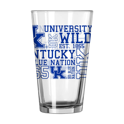 Kentucky 16oz Spirit Pint Glass - Logo Brands