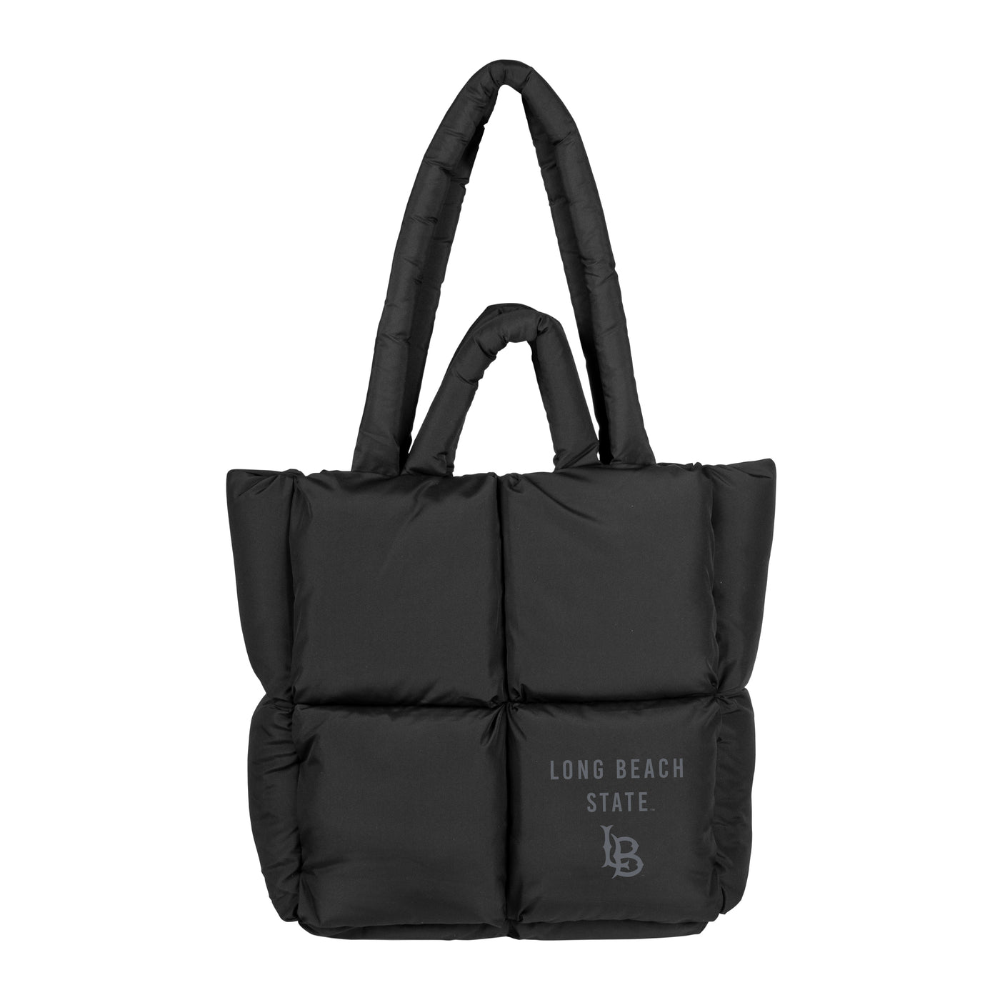 Long Beach State Black Puff Tote