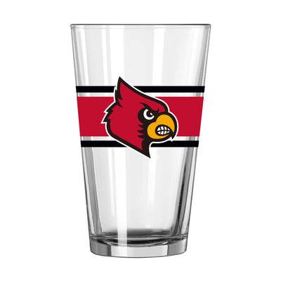 Louisville 16oz Stripe Pint Glass - Logo Brands