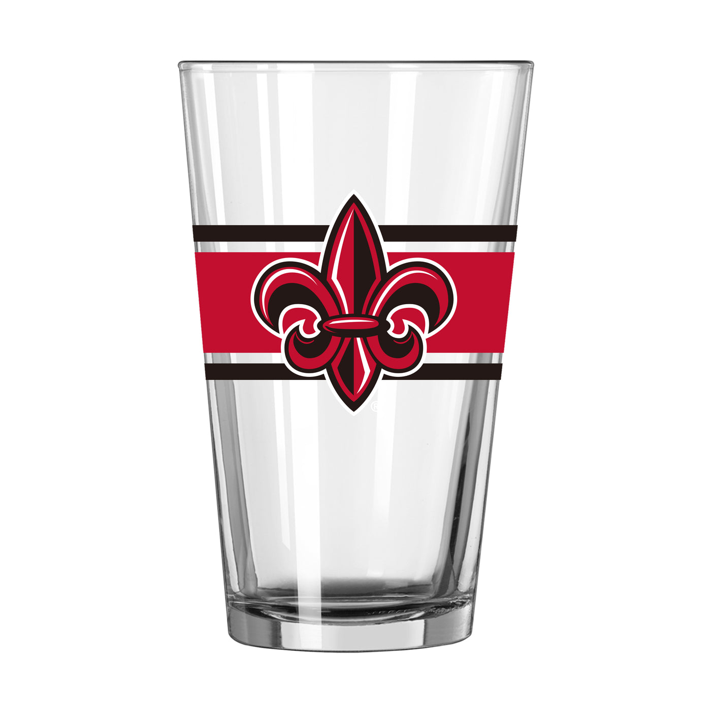 Louisiana Lafayette 16oz Stripe Pint Glass - Logo Brands