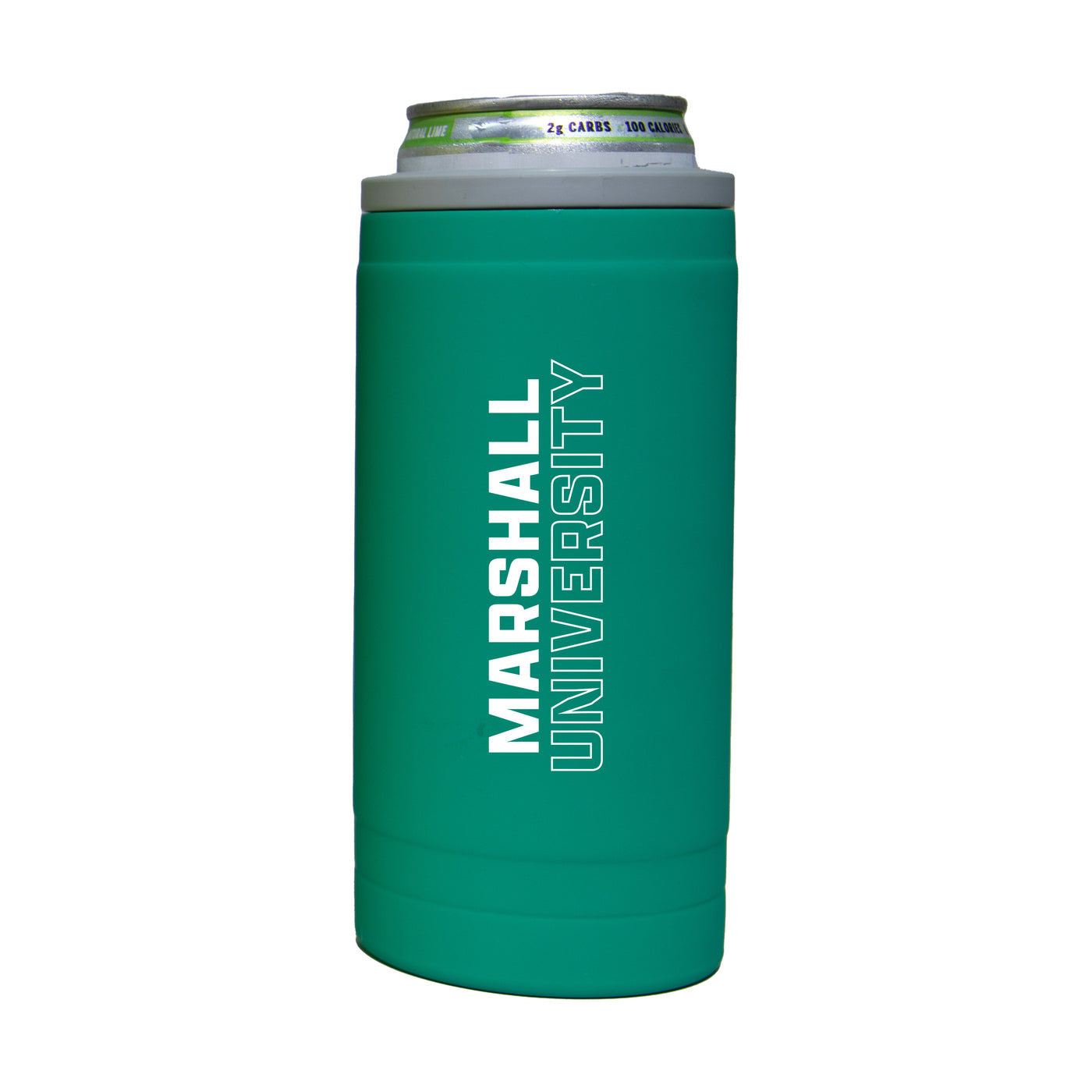 Marshall 12oz Optic Stacked Soft Touch Slim Coolie - Logo Brands