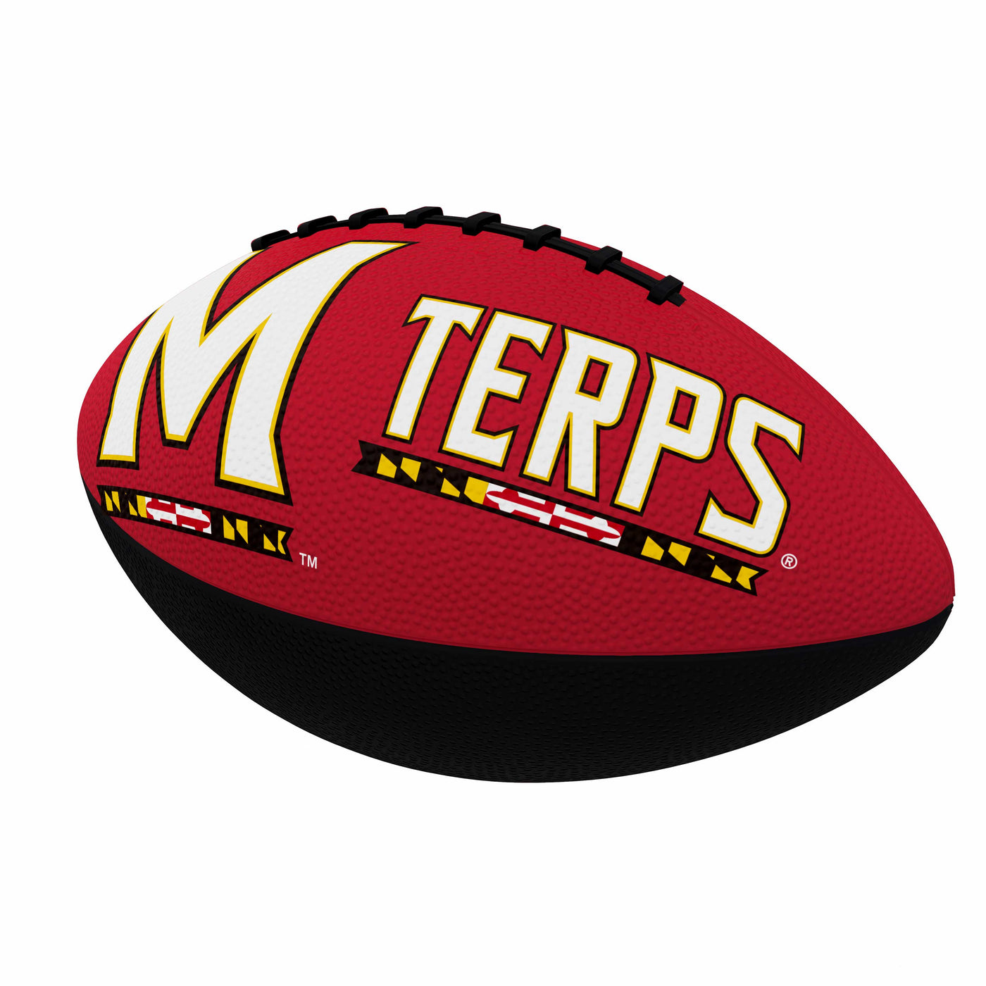 Maryland Combo Logo Junior-Size Rubber Football