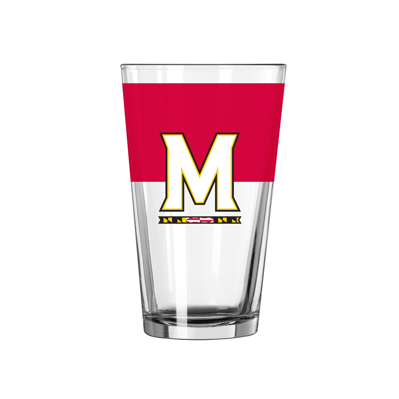 Maryland 16oz Colorblock Pint Glass