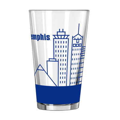 Memphis 16oz Skyline Pint Glass - Logo Brands