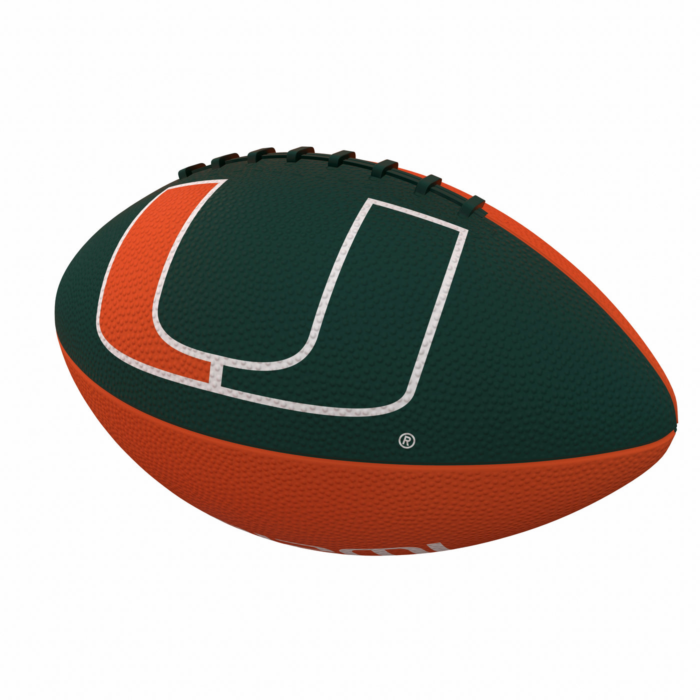 Miami Pinwheel Logo Junior Size Rubber Football