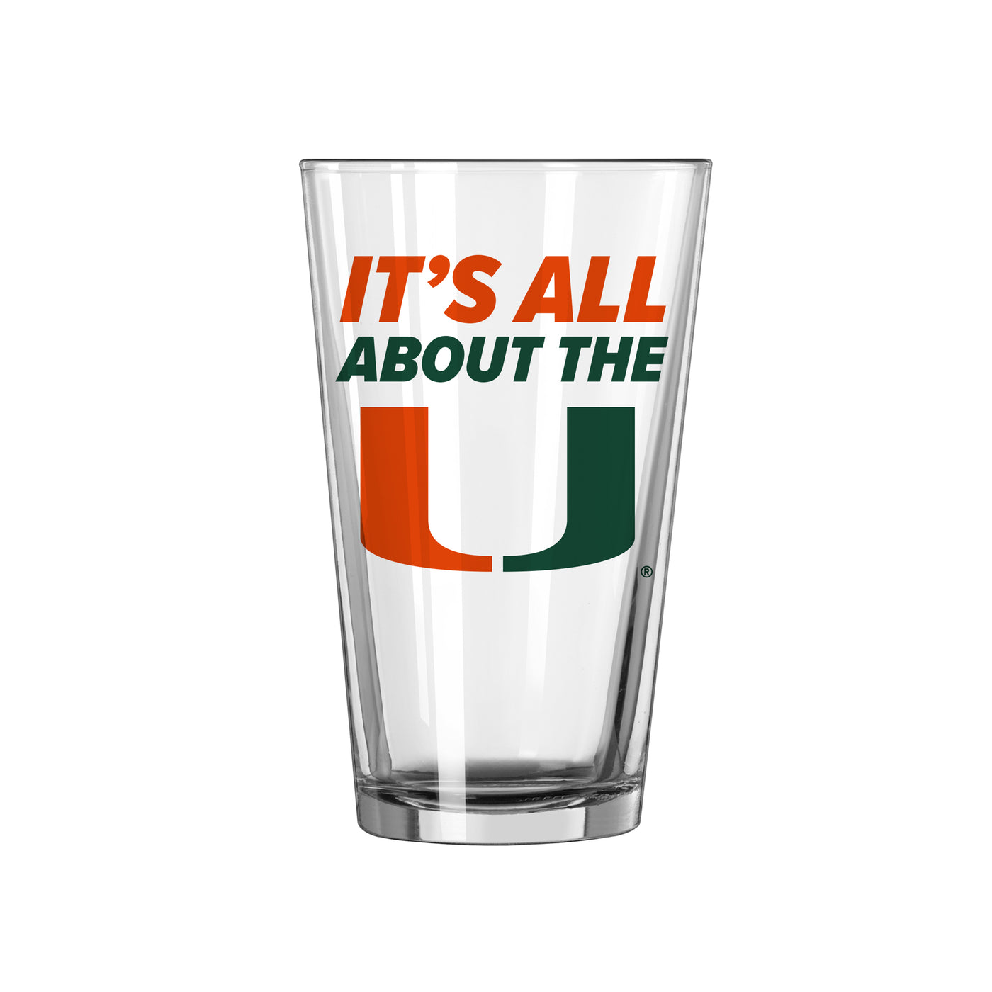 Miami 16oz Slogan Pint Glass