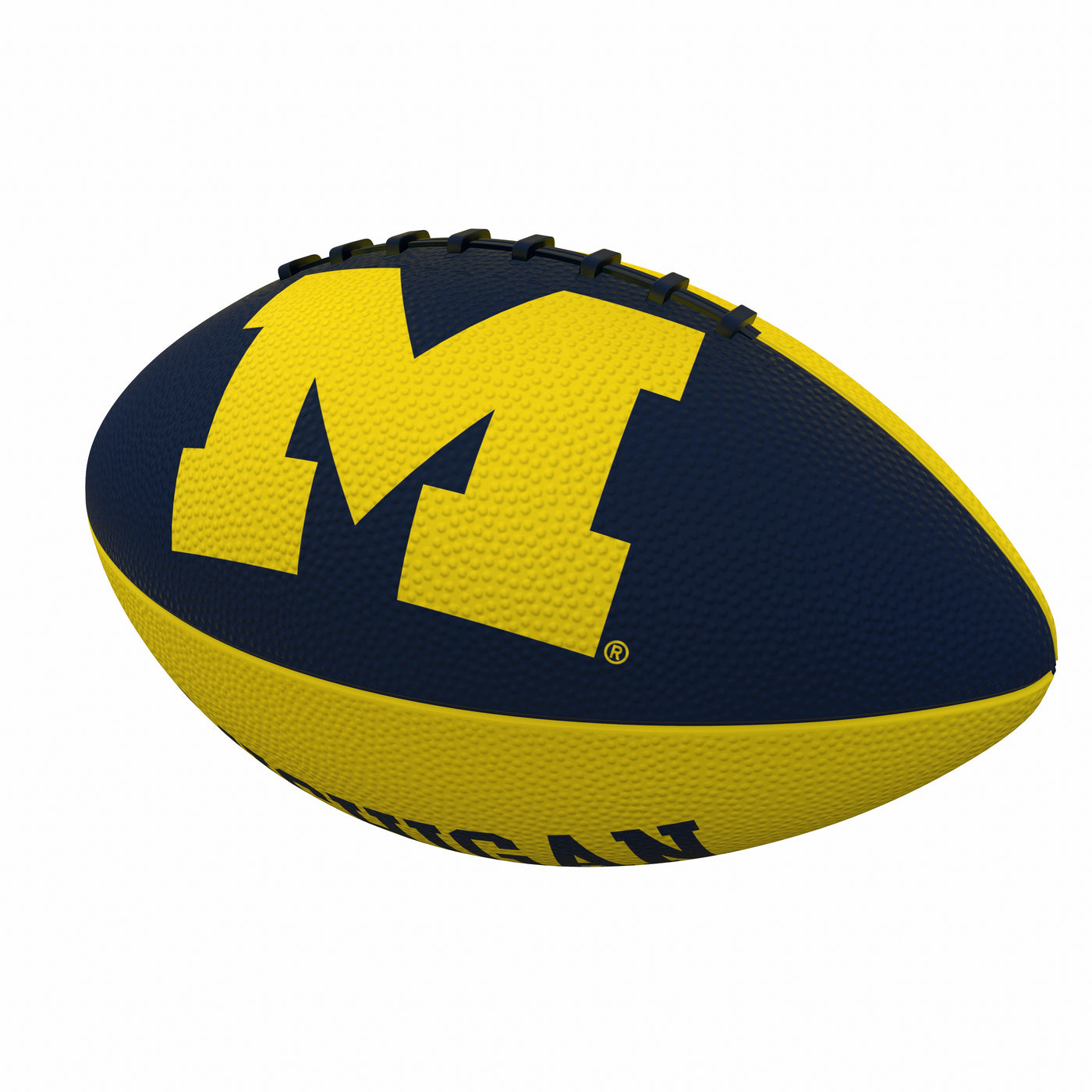 Michigan Pinwheel Logo Junior Size Rubber Football