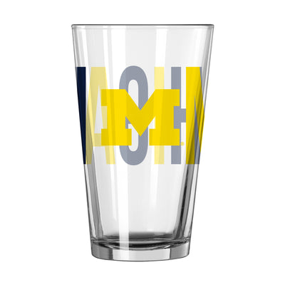 Michigan 16oz Overtime Pint Glass - Logo Brands