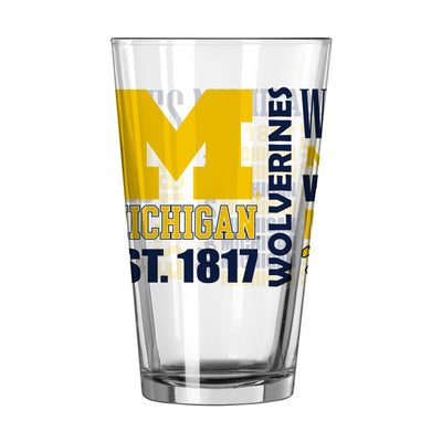 Michigan 16oz Spirit Pint Glass - Logo Brands