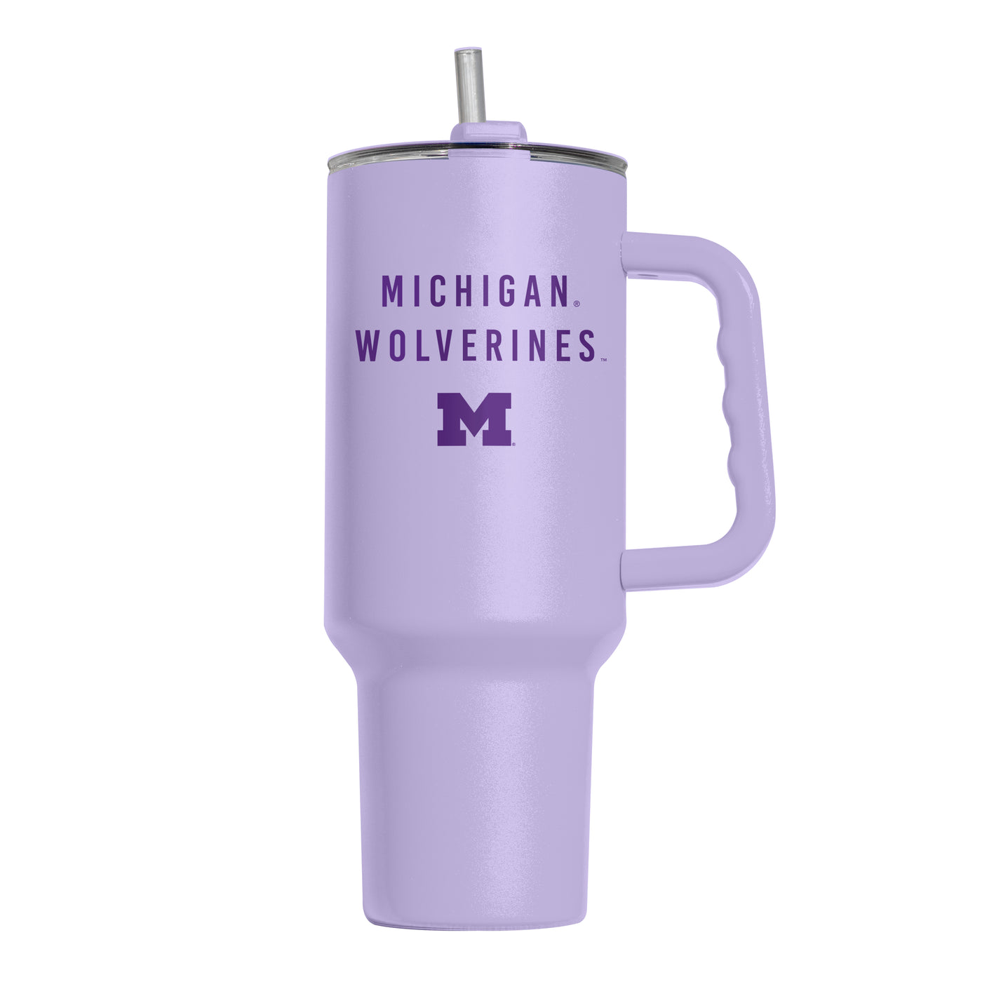 Michigan 40oz Tonal Lavender Powder Coat Tumbler - Logo Brands