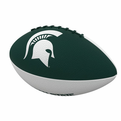 Michigan State Pinwheel Logo Junior Size Rubber Football - Logo Brands