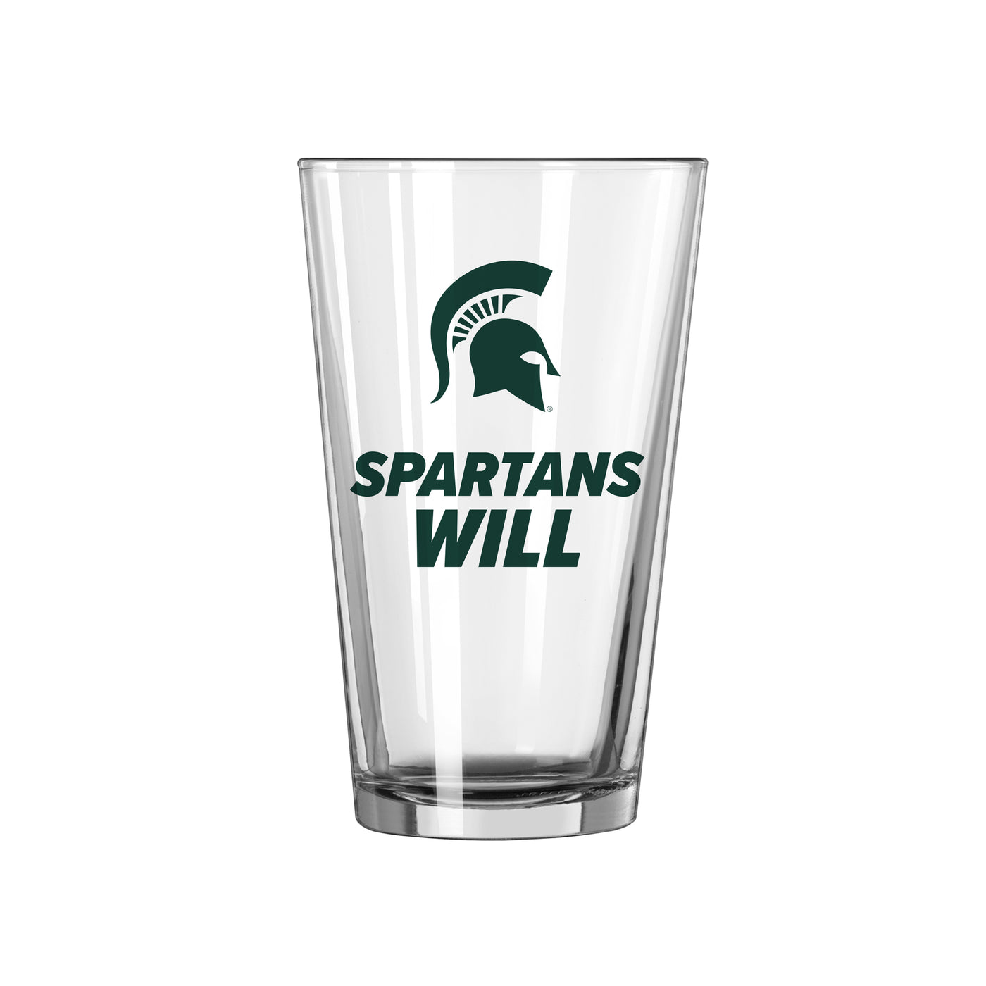 Michigan State 16oz Slogan Pint Glass