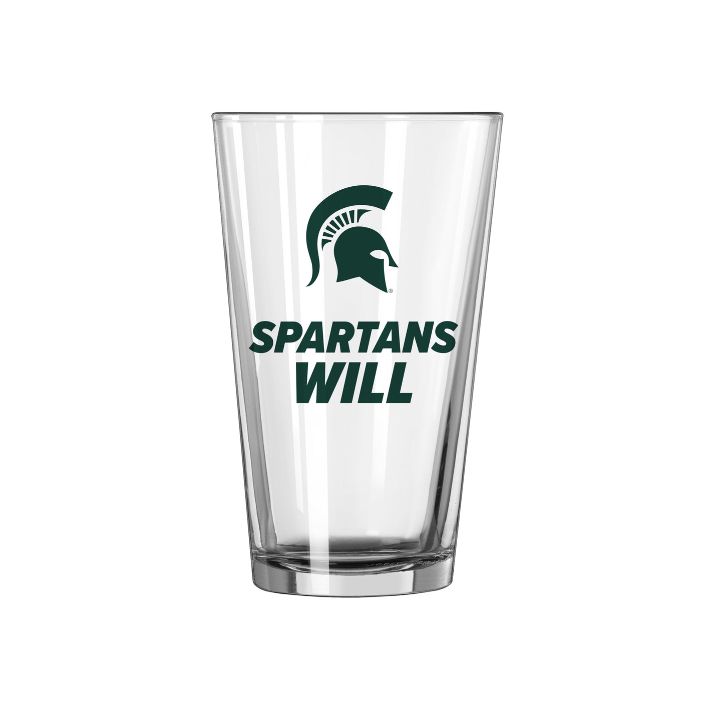 Michigan State 16oz Slogan Pint Glass - Logo Brands