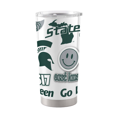 Michigan State 20oz Native Stainless Tumbler - Logo Brands