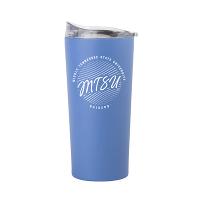 MTSU 20oz Retro Script Arctic Powder Coat Tumbler - Logo Brands