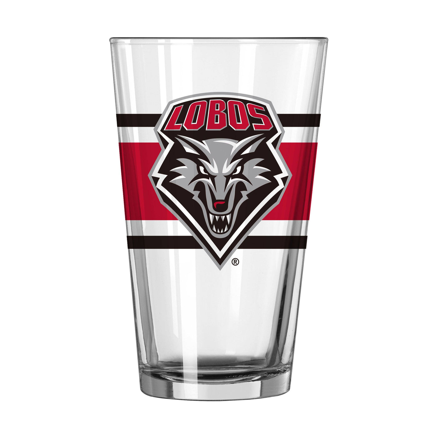 New Mexico 16oz Stripe Pint Glass - Logo Brands