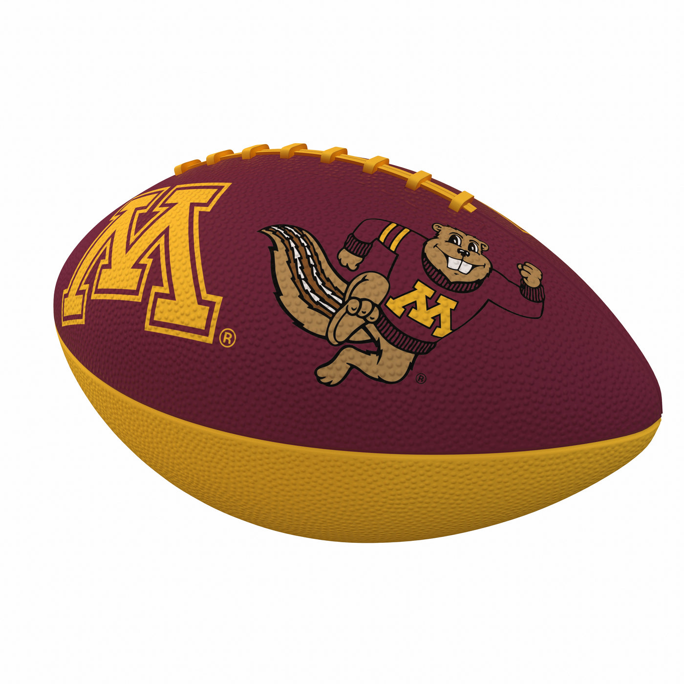 Minnesota Combo Logo Junior-Size Rubber Football