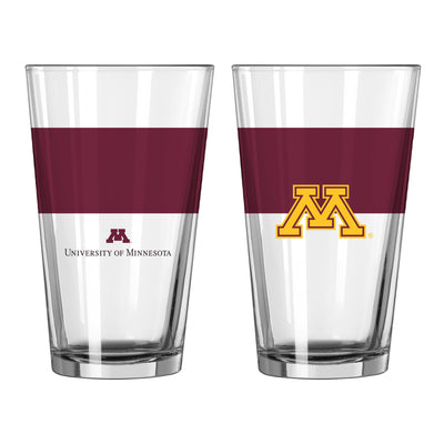 Minnesota 16oz Colorblock Pint Glass - Logo Brands