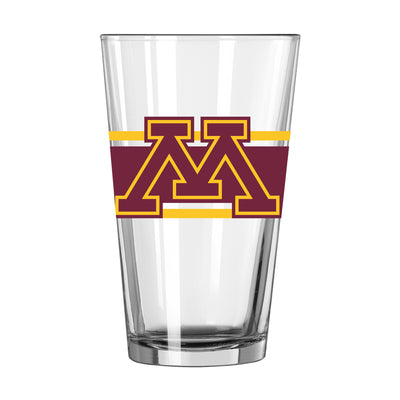 Minnesota 16oz Stripe Pint Glass - Logo Brands