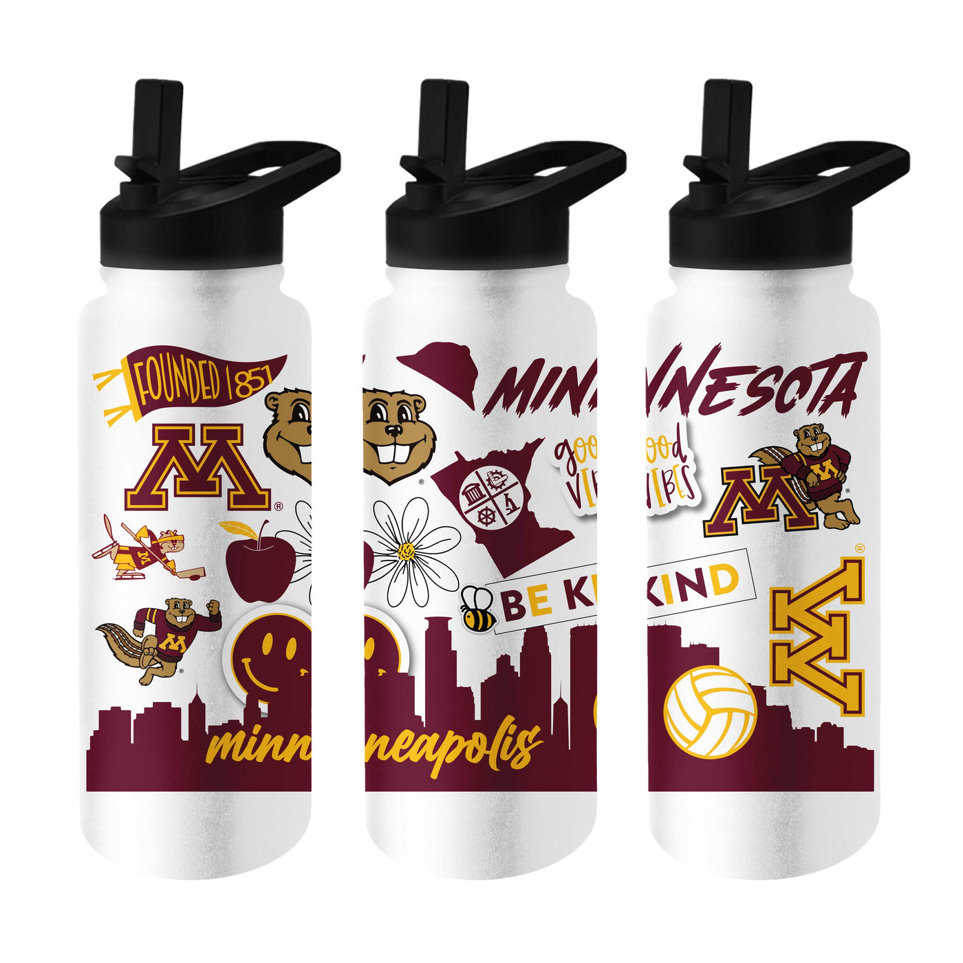 Minnesota 34oz Native Quencher Bottle