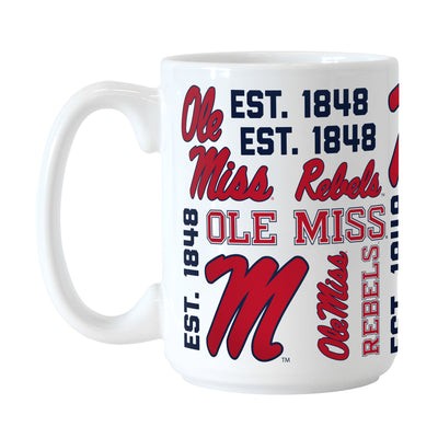 Ole Miss 15oz Spirit Sublimated Mug - Logo Brands