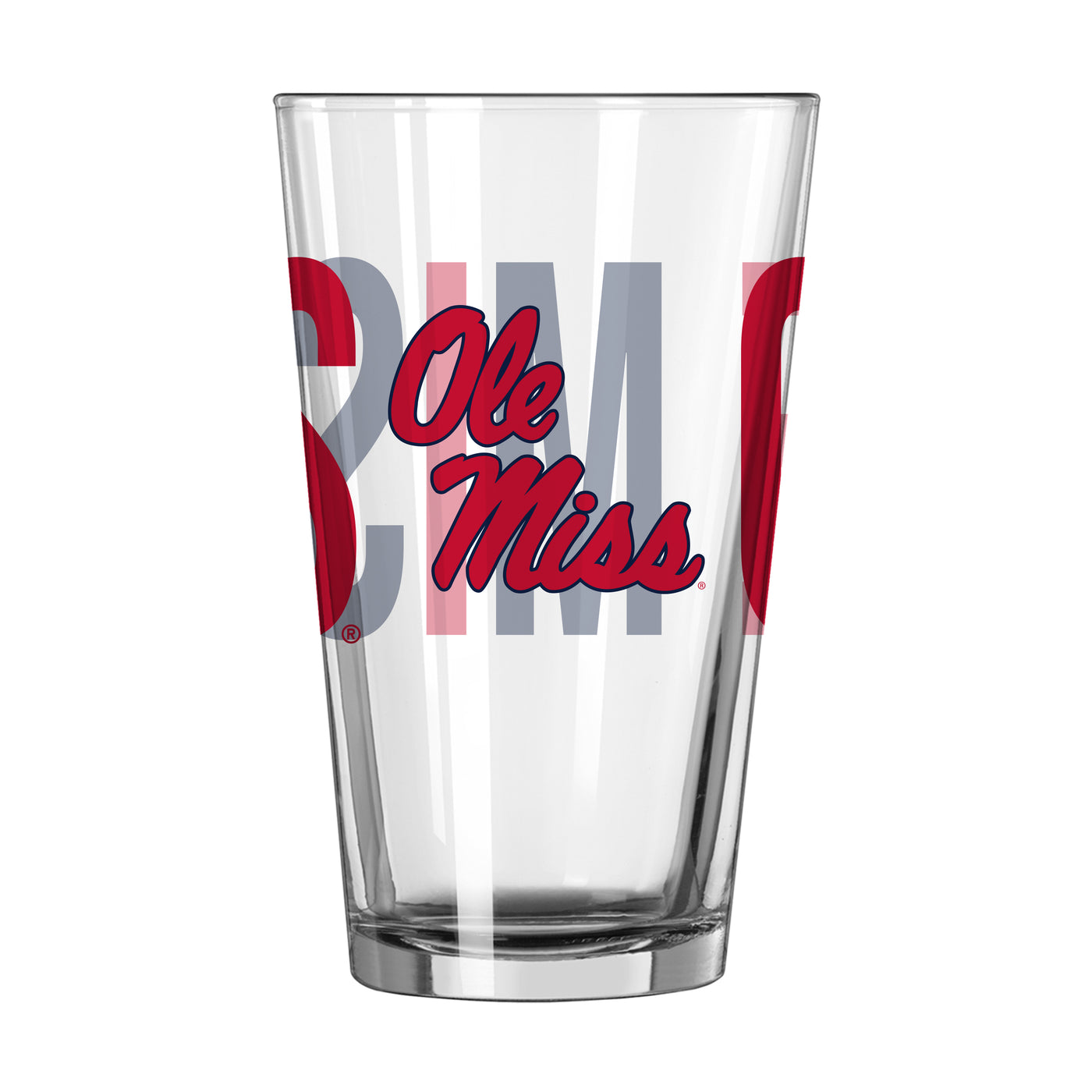 Ole Miss 16oz Overtime Pint Glass