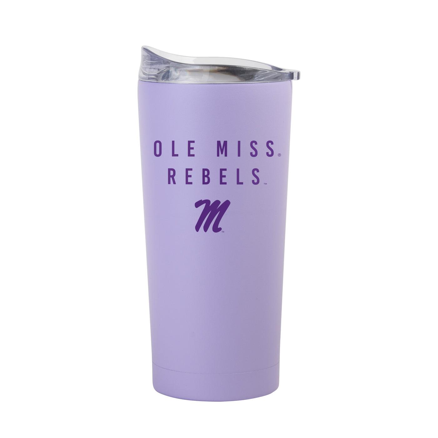 Ole Miss 20oz Tonal Lavender Powder Coat Tumbler - Logo Brands