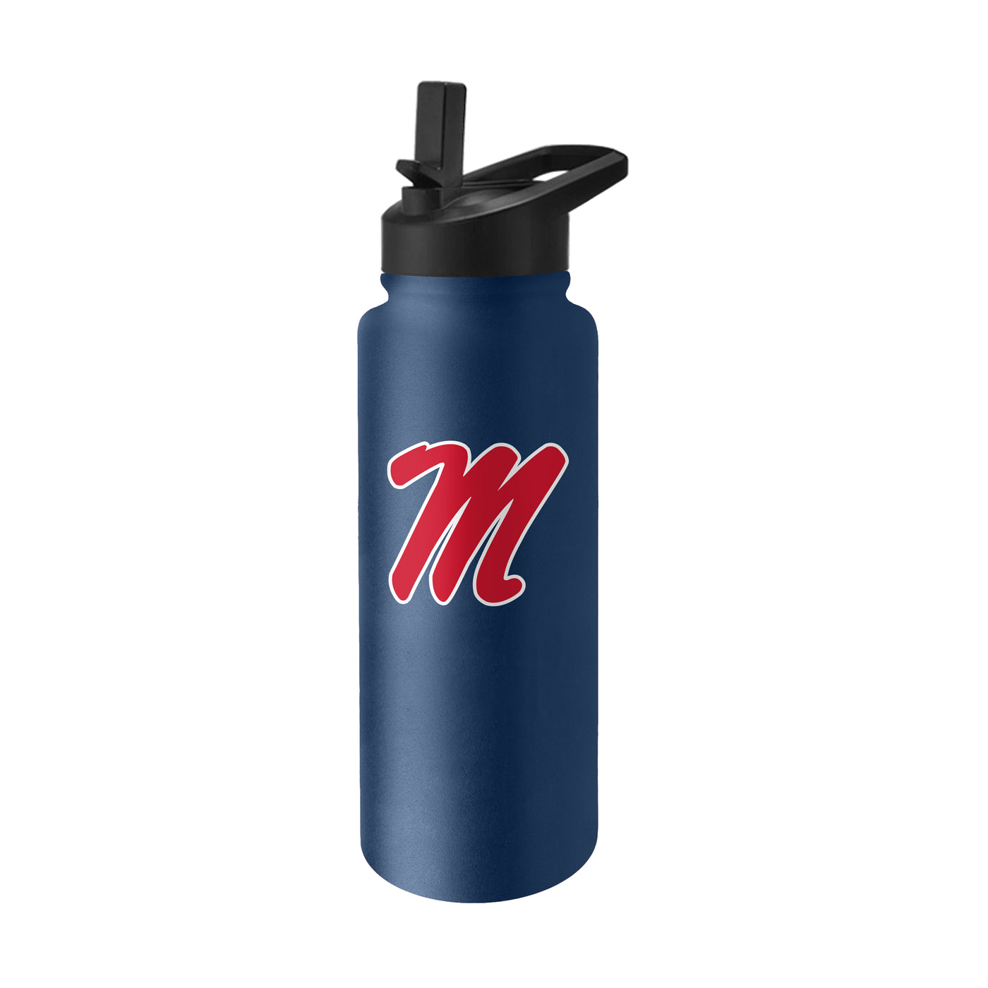 Ole Miss Logo 34 oz Quencher Stainless Bottle