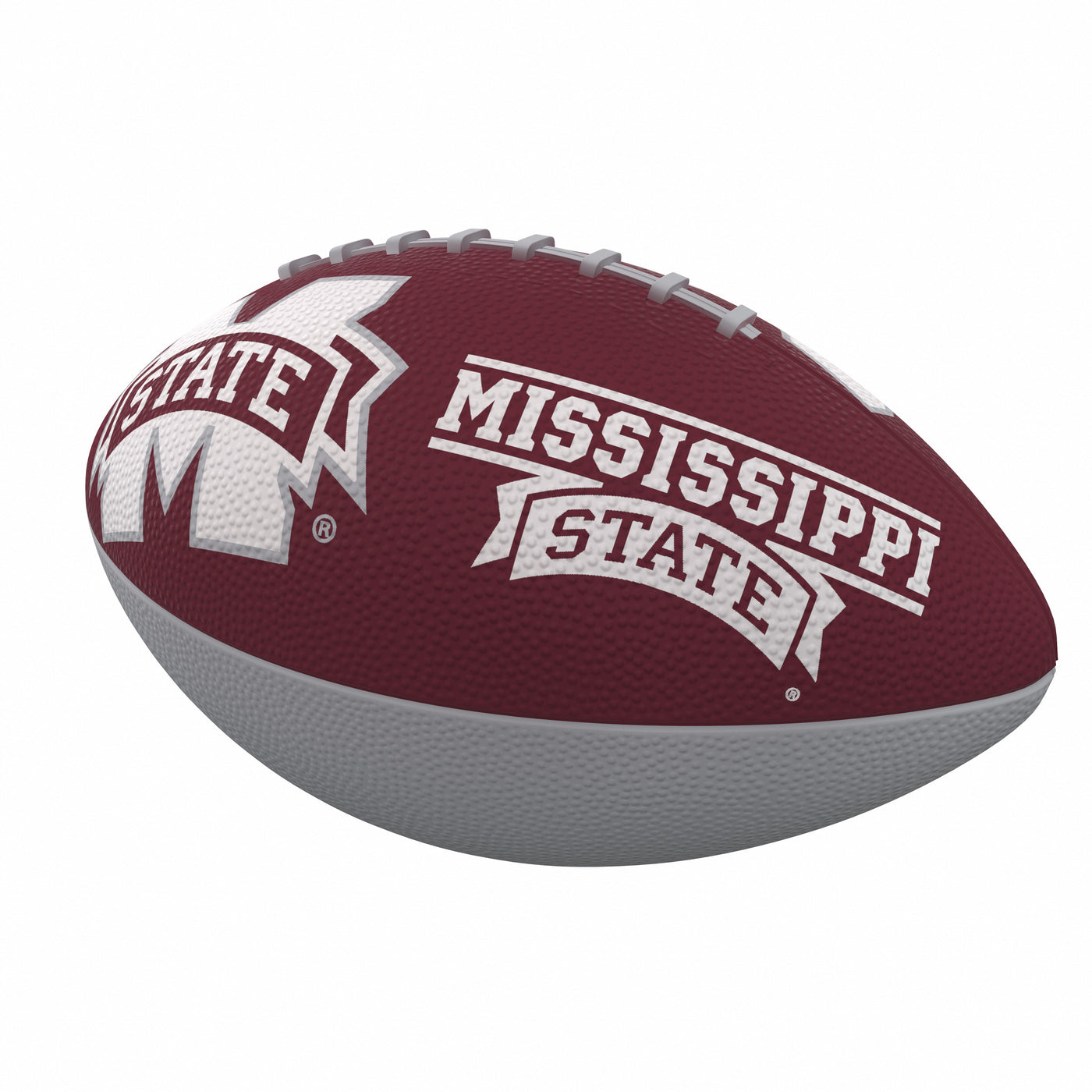 Mississippi State Combo Logo Junior-Size Rubber Football