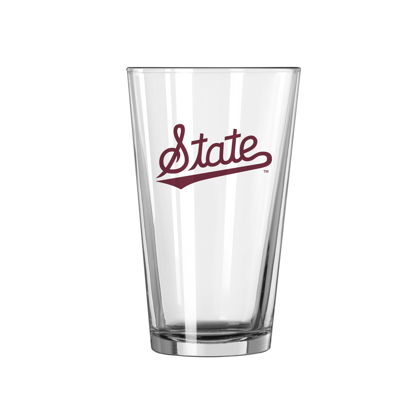 Mississippi State Script 16oz Pint Glass