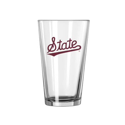 Mississippi State Script 16oz Pint Glass - Logo Brands