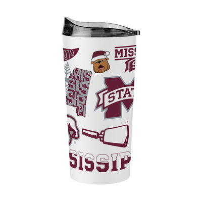 Mississippi State Bully Claus 20oz Native Powder Coat Tumbler