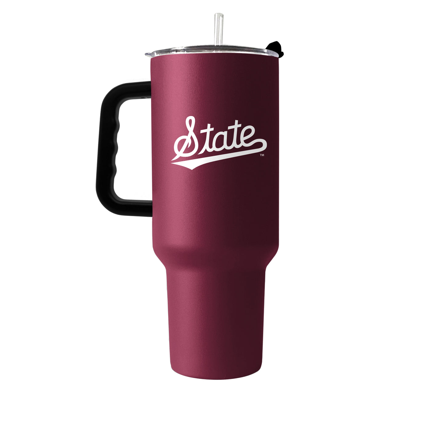 Mississippi State Script 40oz Powder Coat Tumbler