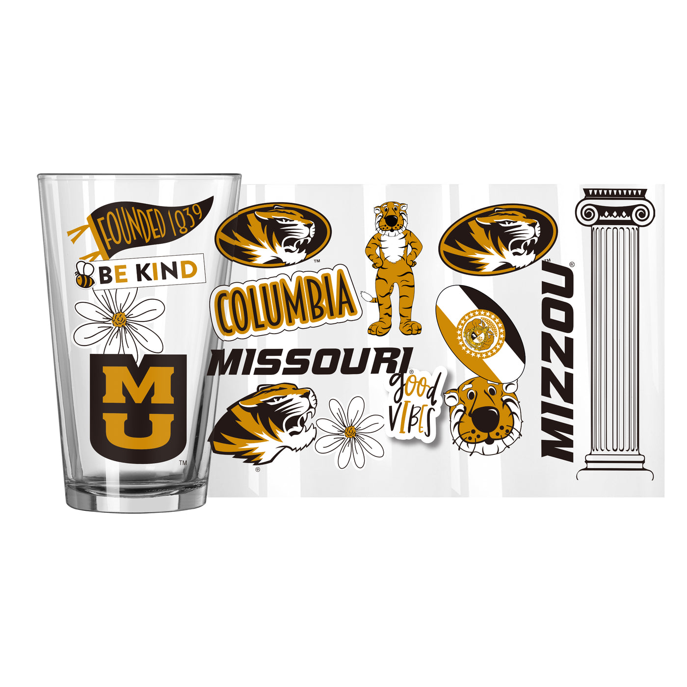 Missouri 16oz Native Pint Glass