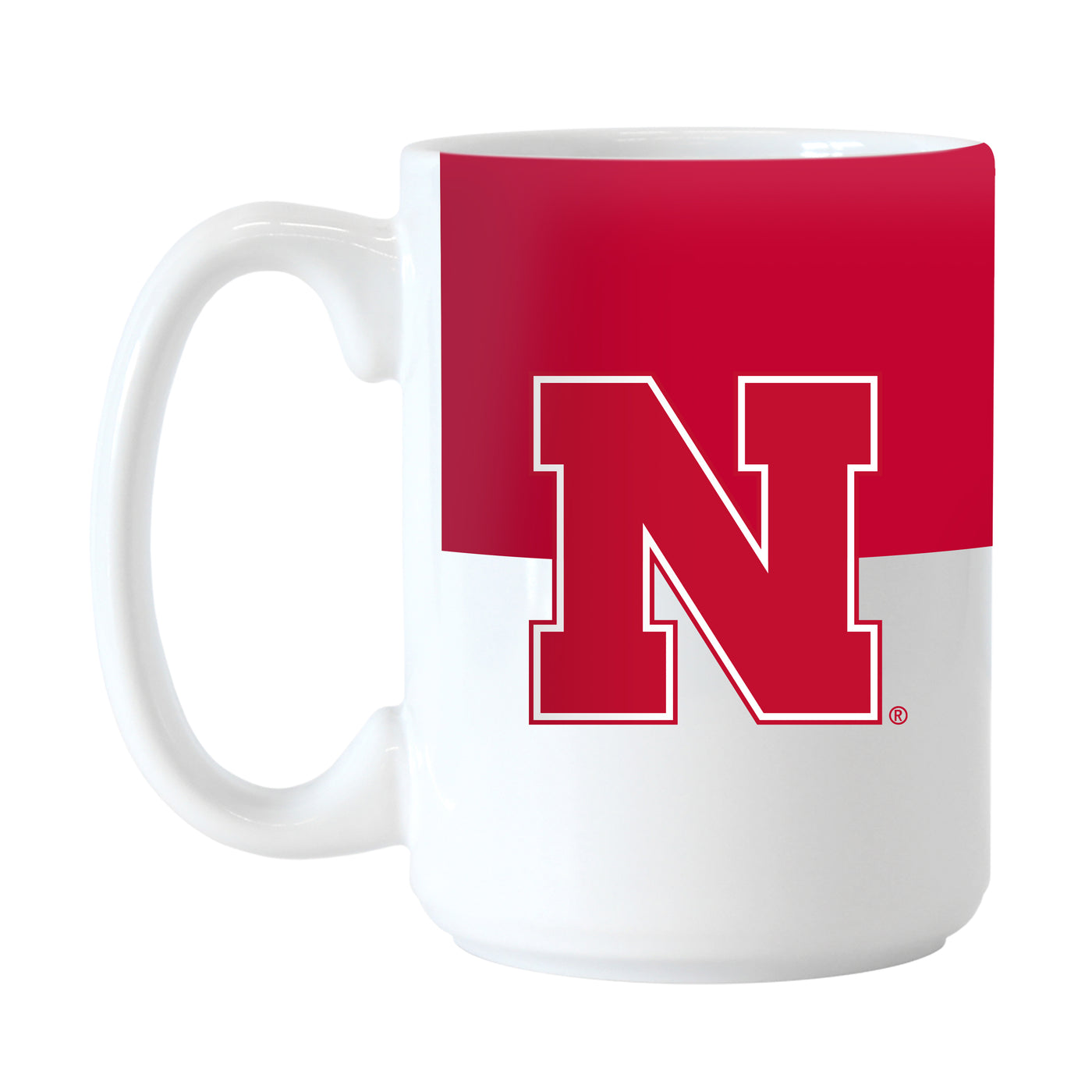 Nebraska 15oz Colorblock Sublimated Mug