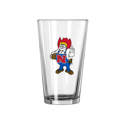 Nebraska 16oz Retro Herbie Pint Glass - Logo Brands