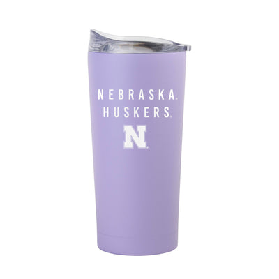 Nebraska 20oz Tonal Lavender Powder Coat Tumbler - Logo Brands