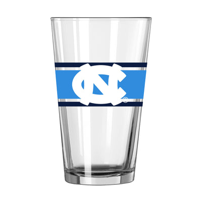 North Carolina 16oz Stripe Pint Glass - Logo Brands