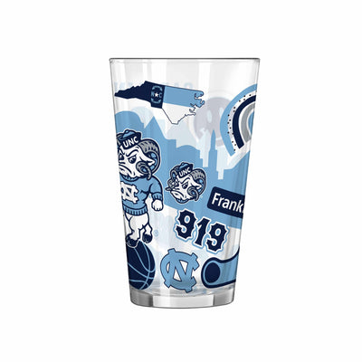 North Carolina 16oz Native Pint Glass - Logo Brands