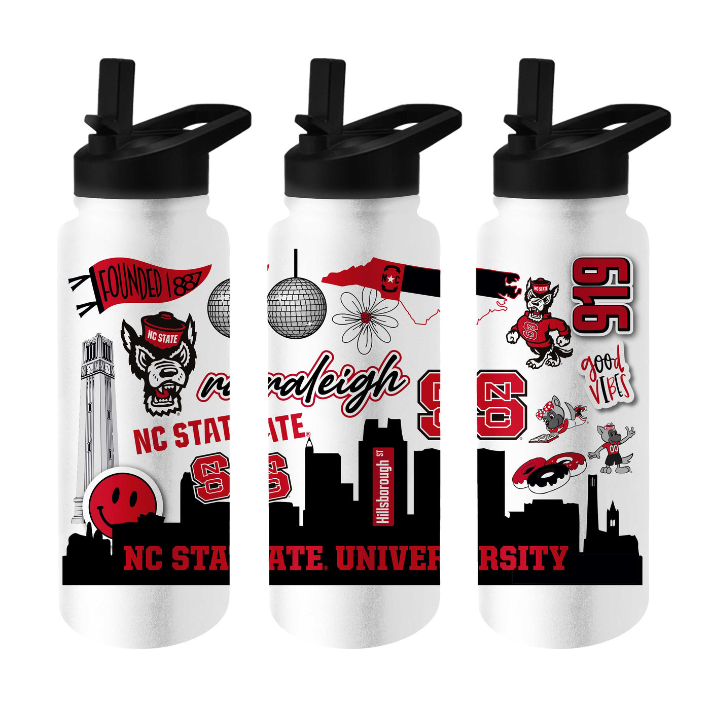 NC State 34oz Native Quencher Bottle