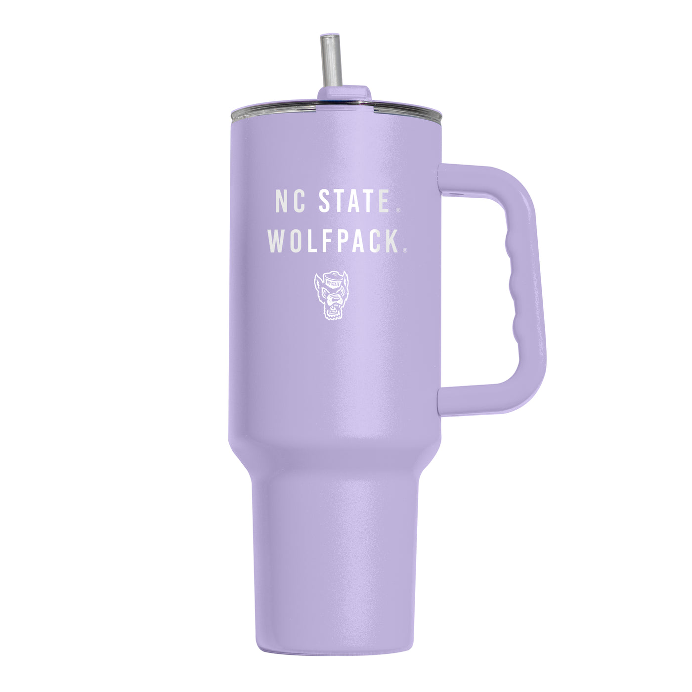 NC State 40oz Tonal Lavender Powder Coat Tumbler - Logo Brands