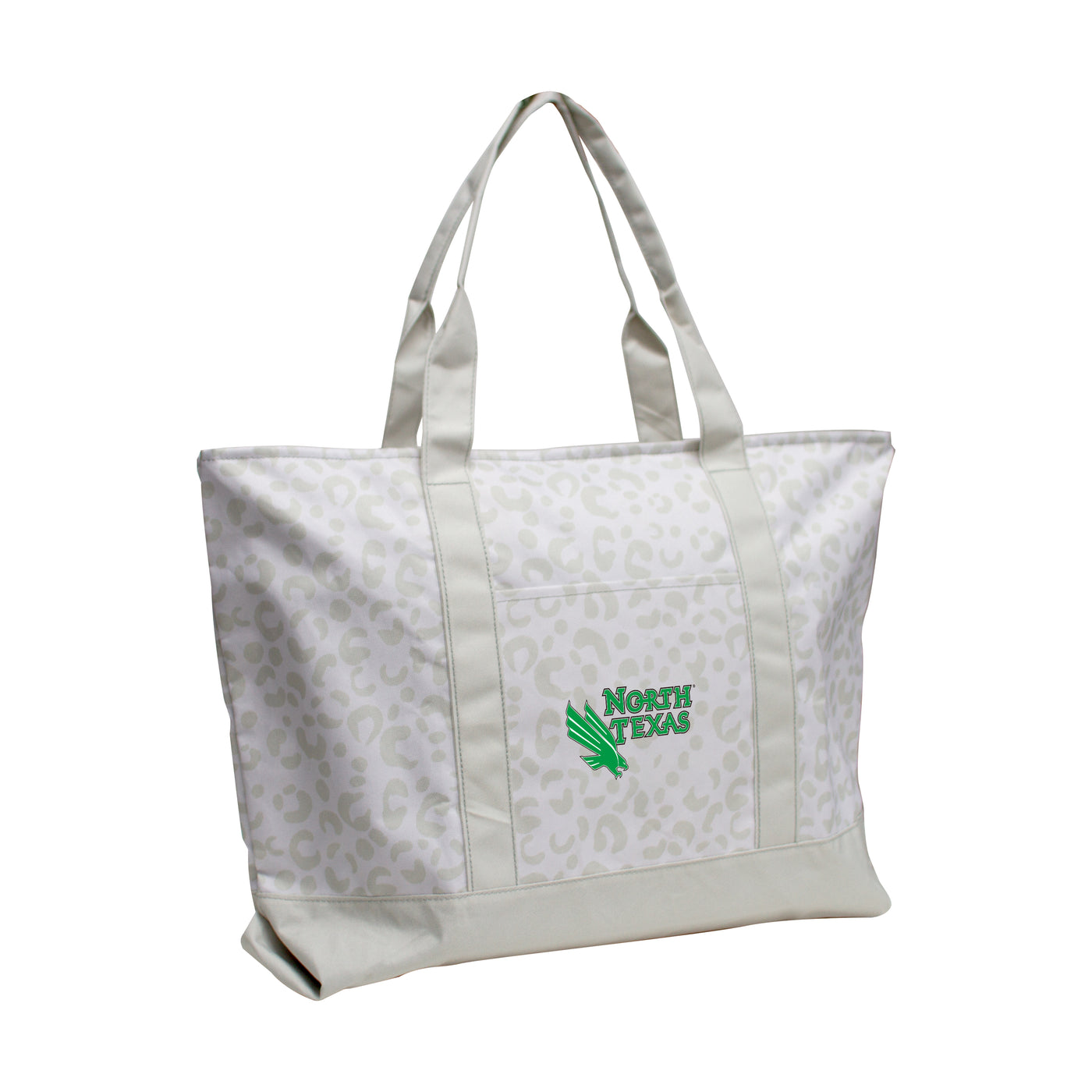 North Texas Leopard Pattern Tote - Logo Brands