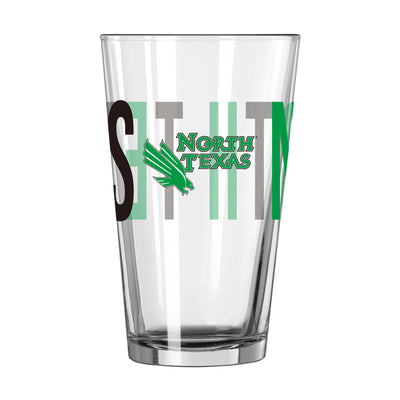 North Texas 16oz Overtime Pint Glass - Logo Brands